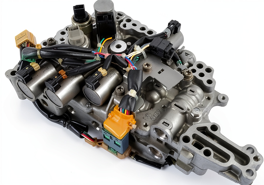TEKKOAUTO transmission valve body kit components laid out on a workbench