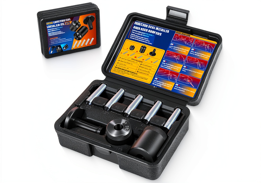 Technician using the fuel injector seal kit on a GM engine
