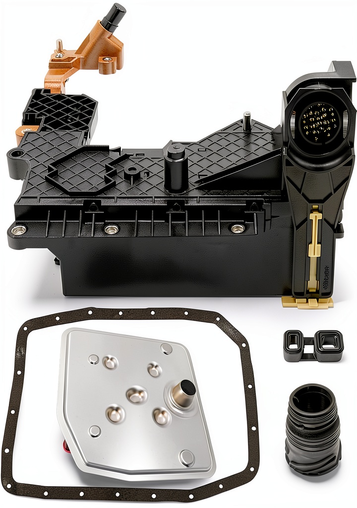 Installing Transmission Lead Frame LUKYUCHA Polished Kit on a wooden workbench