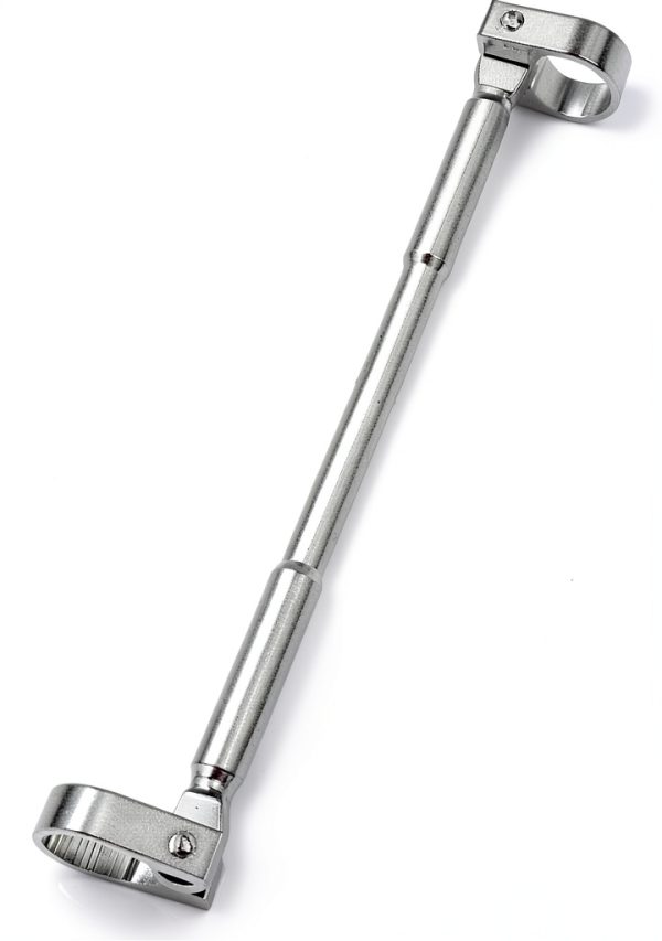 uxcell Motorcycle Handlebar Cross Bar Aluminum Alloy Silver Tone 11.4-3