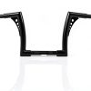 Harley Batwing Handlebar AIRCMT Gloss Black 10in Rise High-0