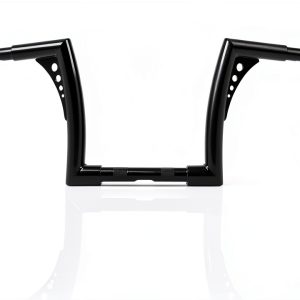 Harley Batwing Handlebar AIRCMT Gloss Black 10in Rise High-0