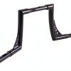 Harley Batwing Handlebar AIRCMT Gloss Black 10in Rise High-4