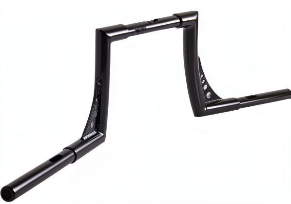 Harley Batwing Handlebar AIRCMT Gloss Black 10in Rise High-4