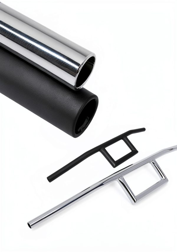AnXin Cafe Racer Style Handlebars 26.77" Wide 7/8" Steel Powder Coated-3