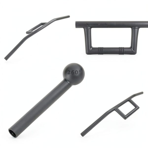 AnXin Cafe Racer Style Handlebars 26.77" Wide 7/8" Steel Powder Coated-5