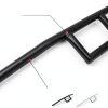 AnXin Cafe Racer Style Handlebars 26.77" Wide 7/8" Steel Powder Coated-4