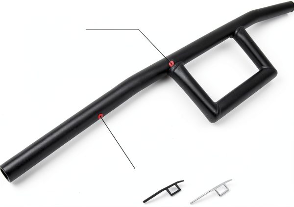 AnXin Cafe Racer Style Handlebars 26.77" Wide 7/8" Steel Powder Coated-4