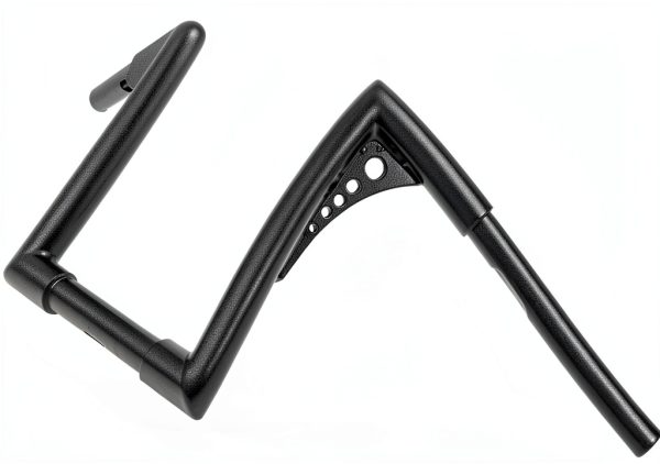 Harley Batwing Handlebar AIRCMT Gloss Black 10in Rise High-5