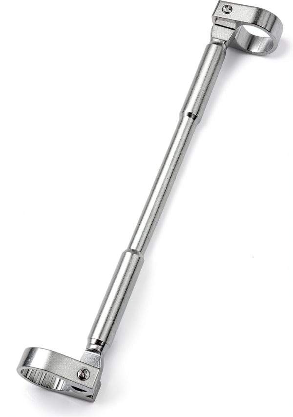 uxcell Motorcycle Handlebar Cross Bar Aluminum Alloy Silver Tone 11.4-1