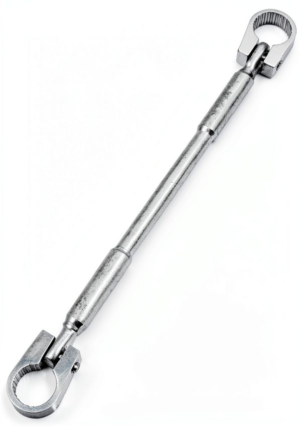uxcell Motorcycle Handlebar Cross Bar Aluminum Alloy Silver Tone 11.4-0