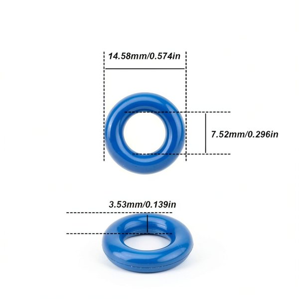Fuel Injector O-Ring Kit RARAYC Fluorocarbon Blue 7.52mm-1