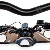 Motorcycle Handlebars DREAMIZER 1 Inch Chrome and Black Universal Fit-5